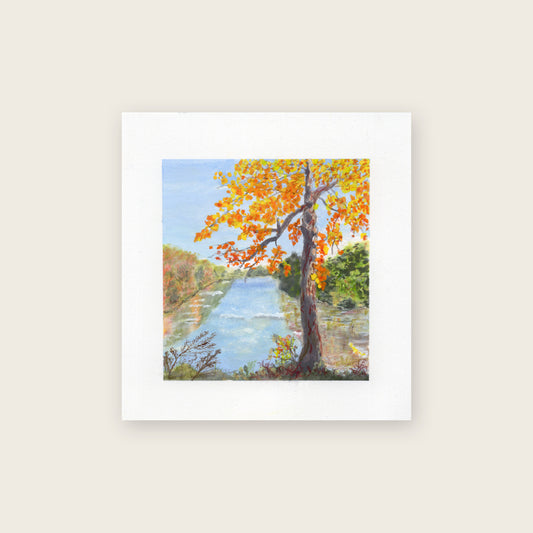 Where the Swans Nest - Original painting • Gouache, Colored Pencil & Pastel