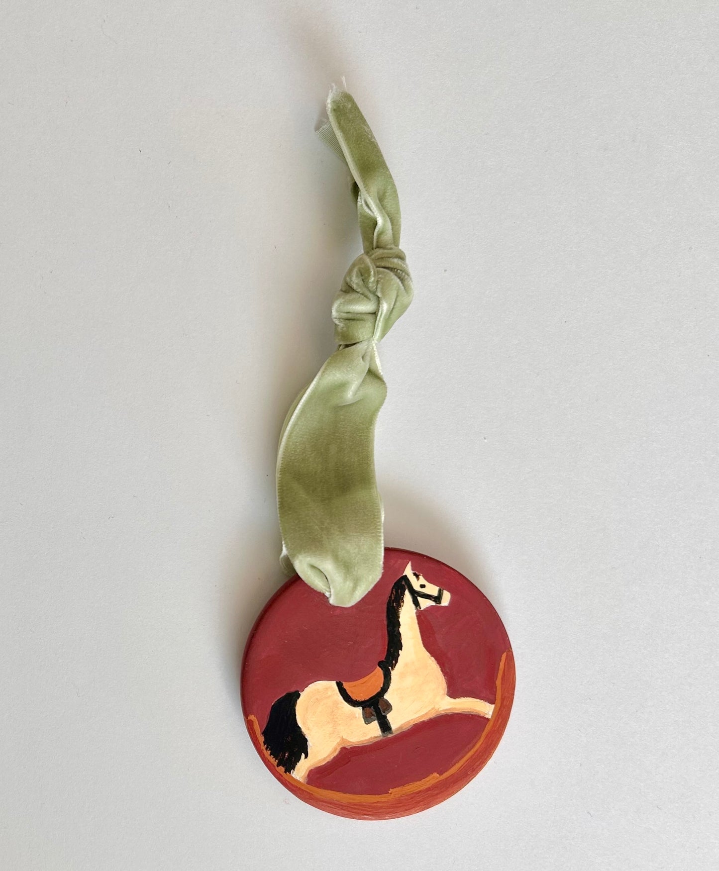 Hand-Painted Ornament – Rocking Horse (One of a Kind)